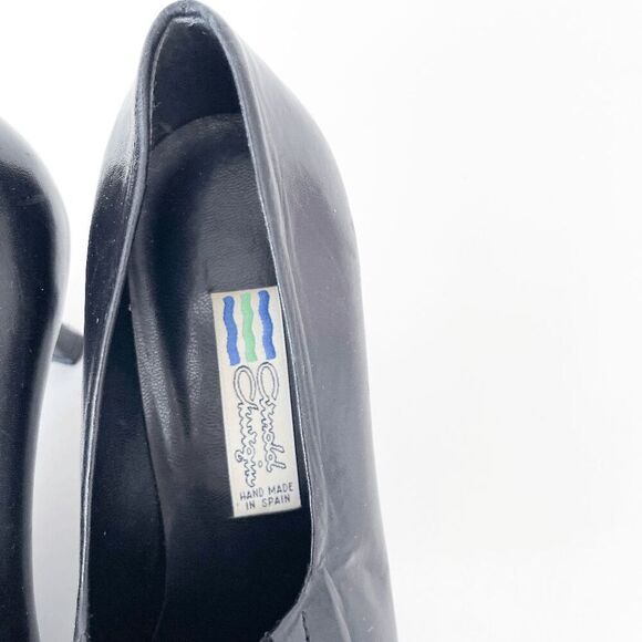 Arnold Churgin Womens Low Heel Square Toe Classic Pumps Heels Black Size 37.5 - Picture 2 of 7